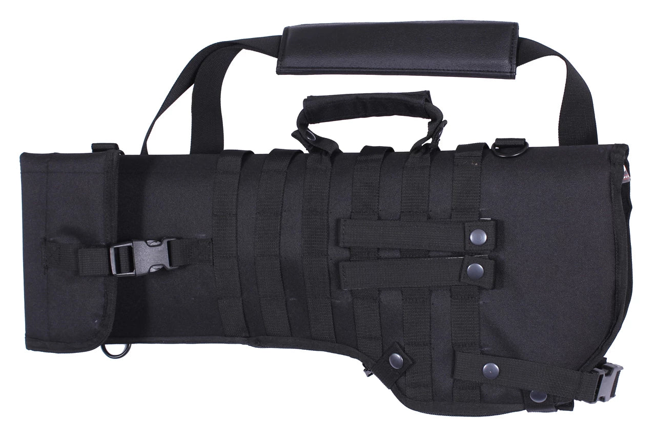 Rothco Tactical MOLLE Rifle Scabbard Black Cases & Range Bags reverse view