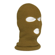 Rothco Fine Knit Three Hole Facemask Black New Arrivals reverse view