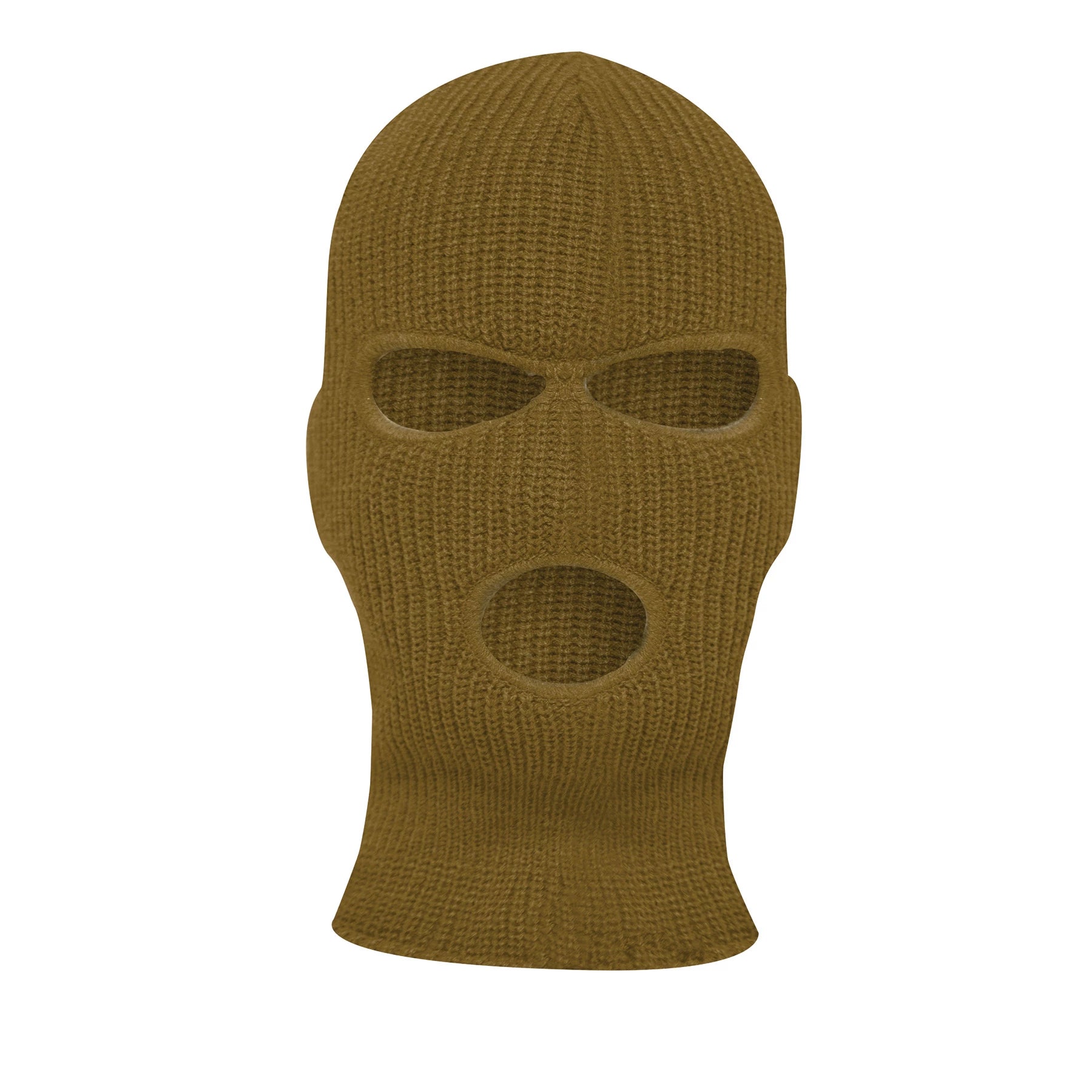 Rothco Fine Knit Three Hole Facemask Black New Arrivals angled product photo