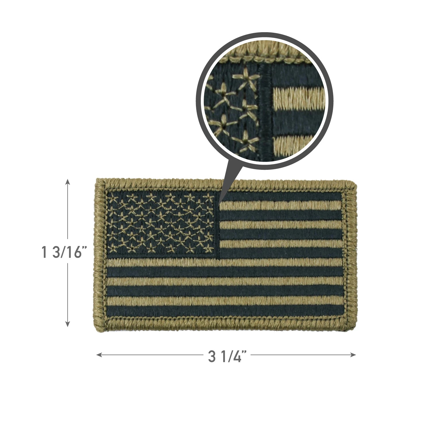 Rothco OCP American Flag Patch With Hook Back Patches close-up photo