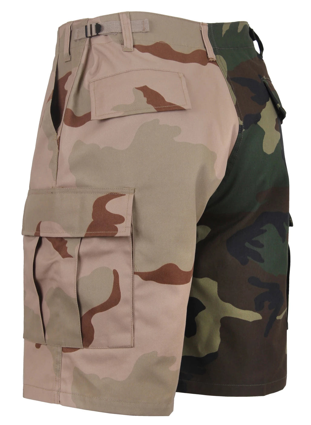 Rothco Two-Tone Camo BDU Short Shorts reverse view