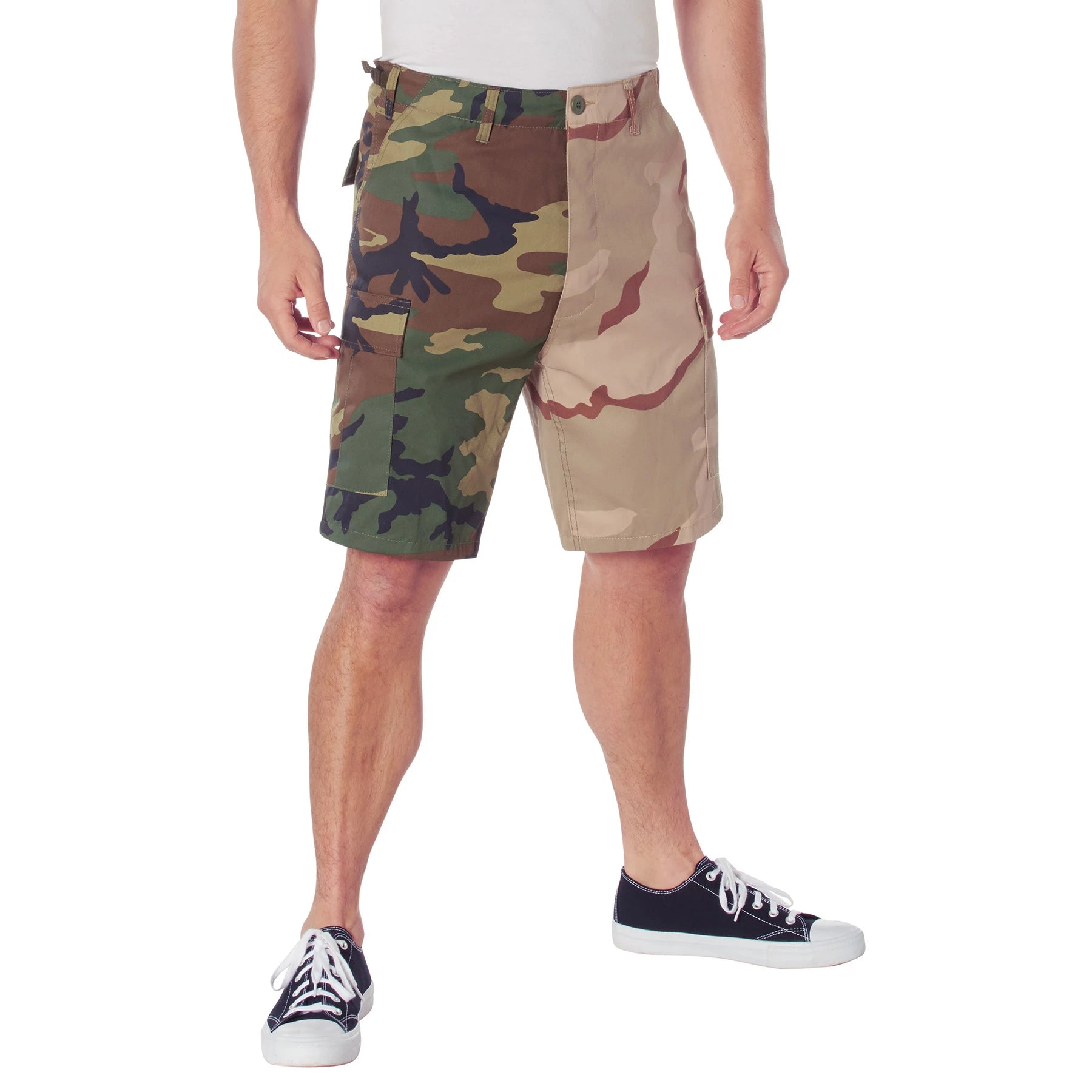 Rothco Two-Tone Camo BDU Short Shorts side detail photo