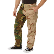 Rothco Two-Tone Camo BDU Pants Shorts detail photo