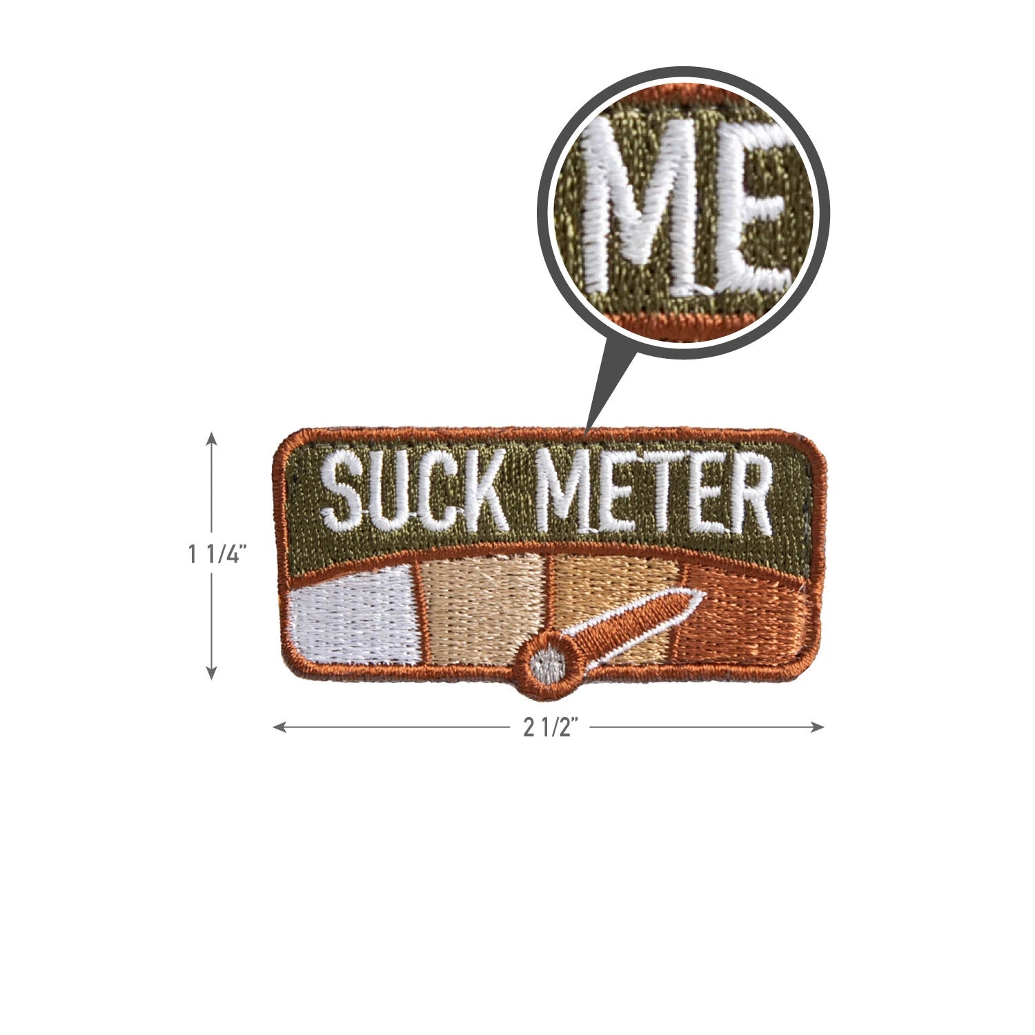 Rothco Suck Meter Morale Patch Patches detail photo