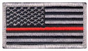 SecPro Thin Red Line US Flag Patch - Hook Back - Security Pro USA