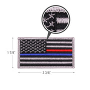 Rothco Thin Blue Line / Thin Red Line US Flag close-up photo