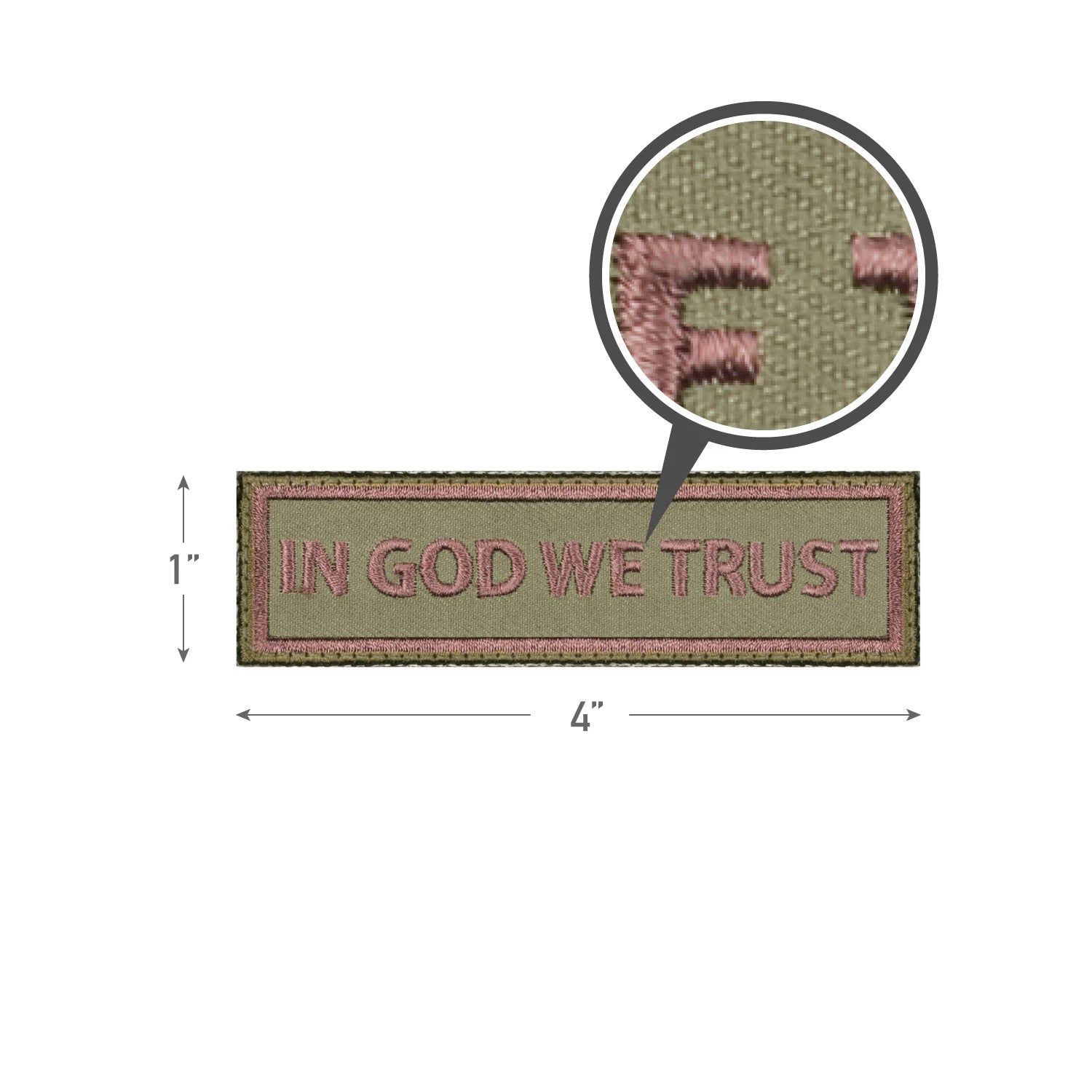 Rothco In God We Trust Morale Patch Patches & Insignia detail photo