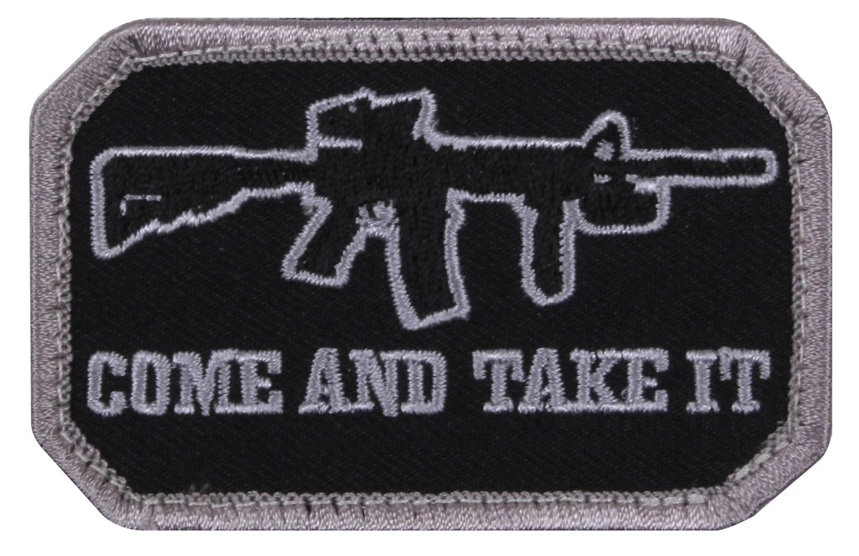 Rothco Come and Take It Morale Patch Black Patches & detail photo