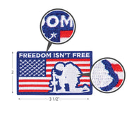 Rothco Freedom Isn't Free Patch With Hook Back Patches & detail photo