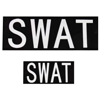 Rothco SWAT Patch With Hook Back Public Safety Patches reverse view