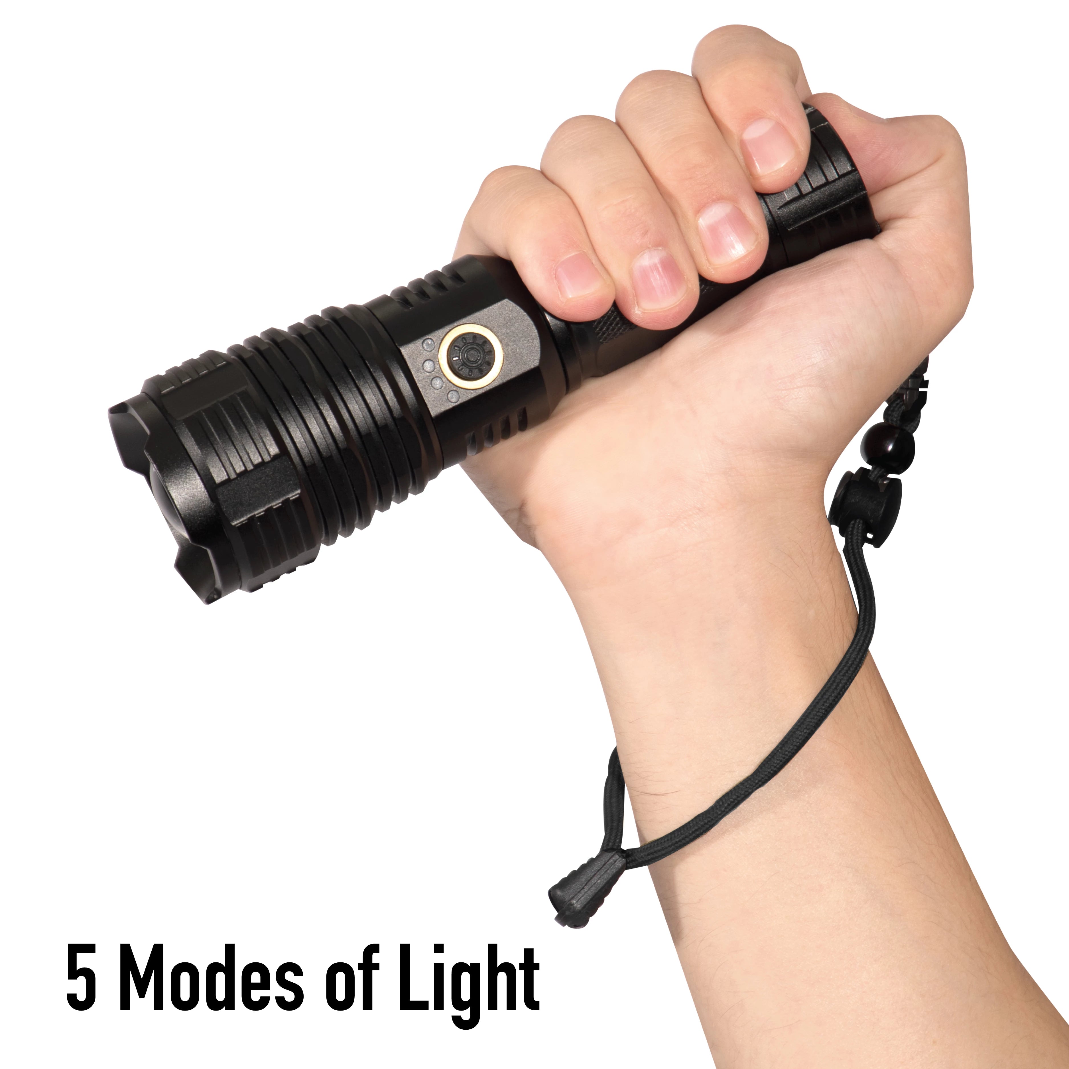 Rothco Rechargeable LED Tactical Task Light with Zoom - 1500 reverse view