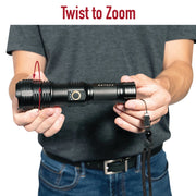Rothco Rechargeable LED Tactical Task Light with Zoom - side detail photo