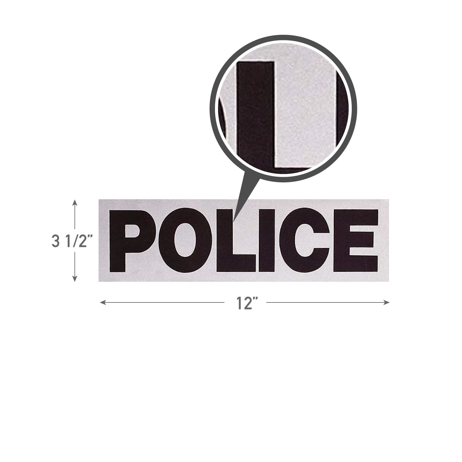 Rothco Reflective Police Patch Public Safety Patches additional view
