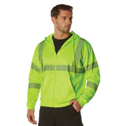 ROTHCo Hi-Vis Performance Zipper Sweatshirt - Safety Green - Security Pro USA