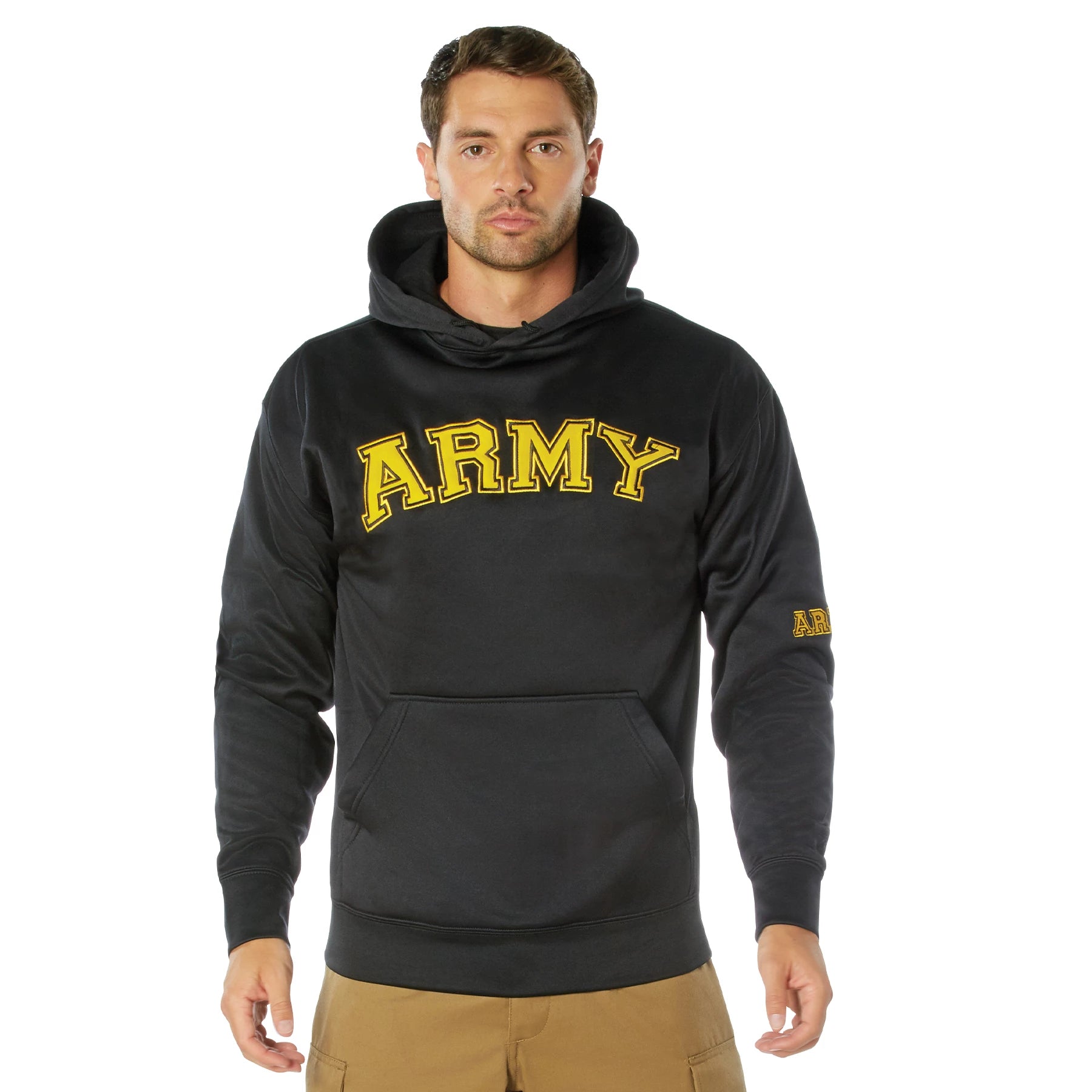 Rothco Army Pullover Hoodie - Black Sweatshirts & Hoodies additional view