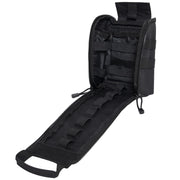 Rothco Fast Action MOLLE Medical Pouch Black EMT Accessories rear detail view