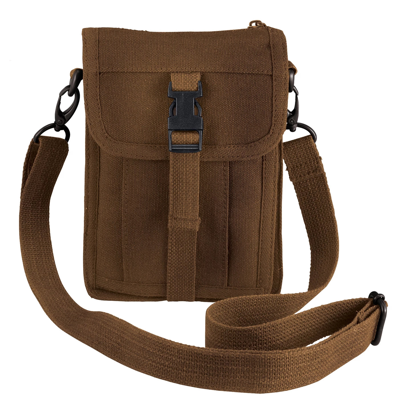 Rothco Canvas Travel Portfolio Bag Earth Brown Sneak Previews detail photo