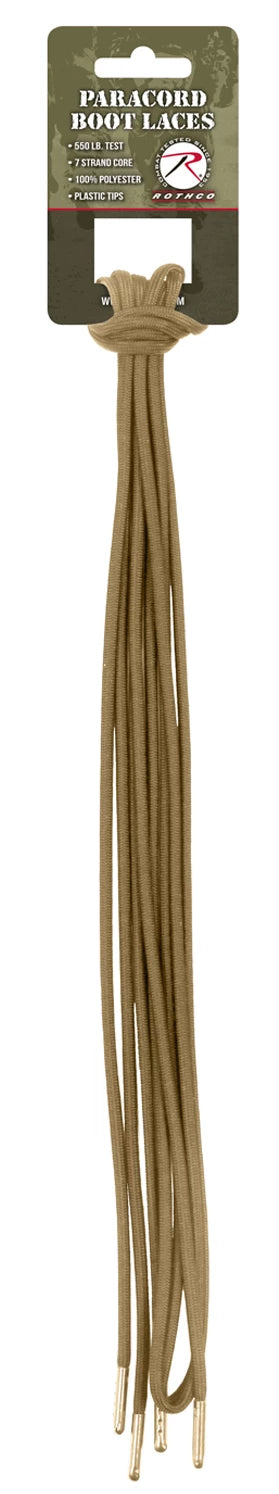 Rothco Paracord Boot Laces Desert Tan Military Shoe & alternate photo