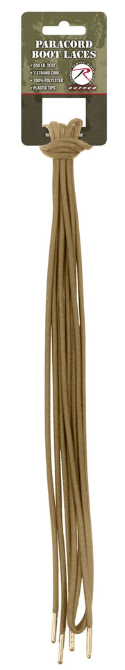 Rothco Paracord Boot Laces Desert Tan Military Shoe & alternate photo