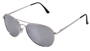 Rothco 58mm Polarized Sunglasses Chrome / Smoke Military reverse view