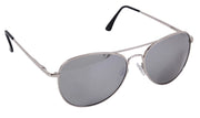 Rothco 58mm Polarized Sunglasses Chrome / Smoke Military angled product photo