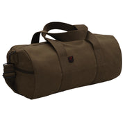 Rothco Canvas Shoulder Duffle Bag Black 19 Inches Holiday side detail photo