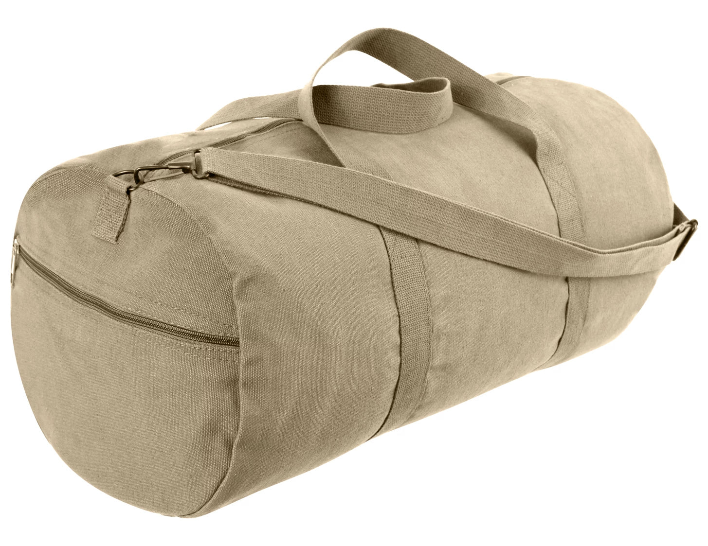 Rothco Canvas Shoulder Duffle Bag Black 19 Inches Holiday angled product photo
