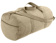 Rothco Canvas Shoulder Duffle Bag Black 19 Inches Holiday angled product photo