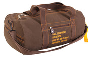 Rothco Canvas Equipment Bag Earth Brown 19 Inches Sneak angled product photo