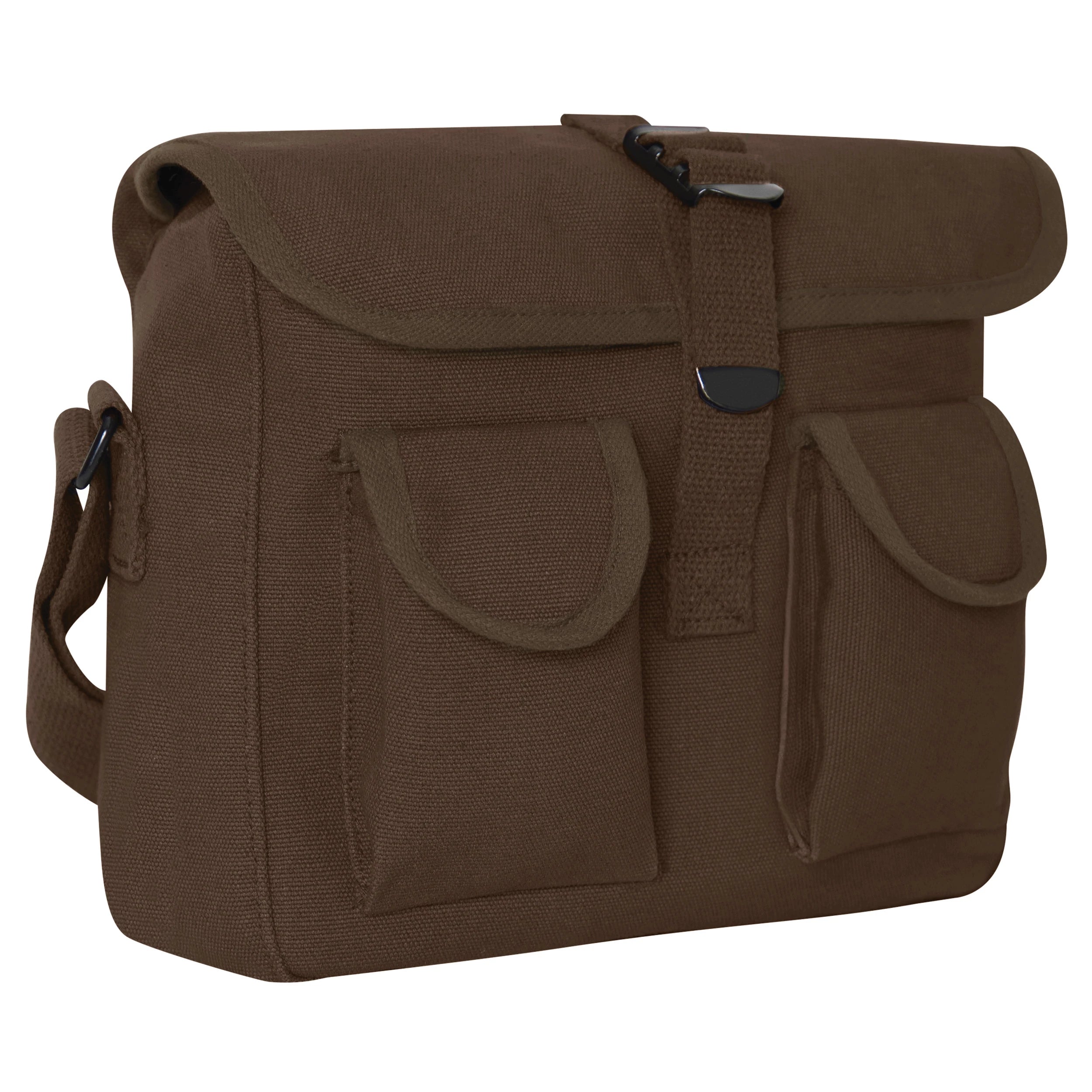 Rothco Canvas Ammo Shoulder Bag Earth Brown Sneak Previews close-up photo