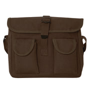 Rothco Canvas Ammo Shoulder Bag Earth Brown Sneak Previews reverse view