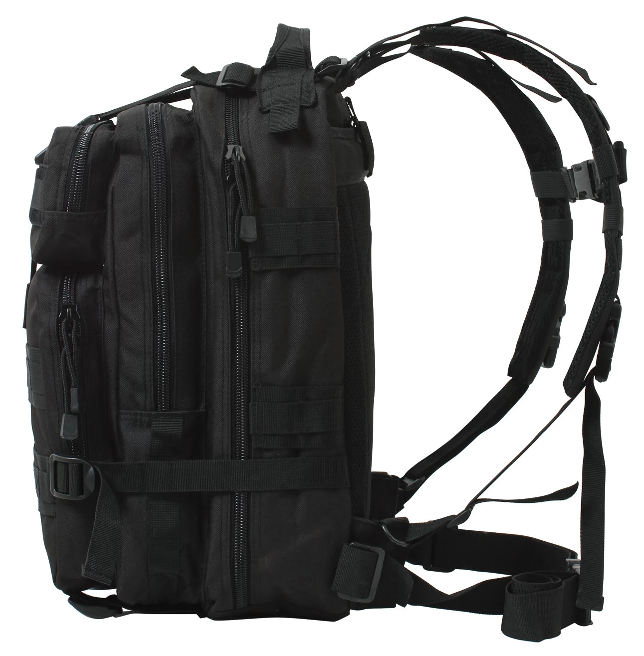 Rothco Medium Transport Pack Black Concealed Carry Bags side detail photo