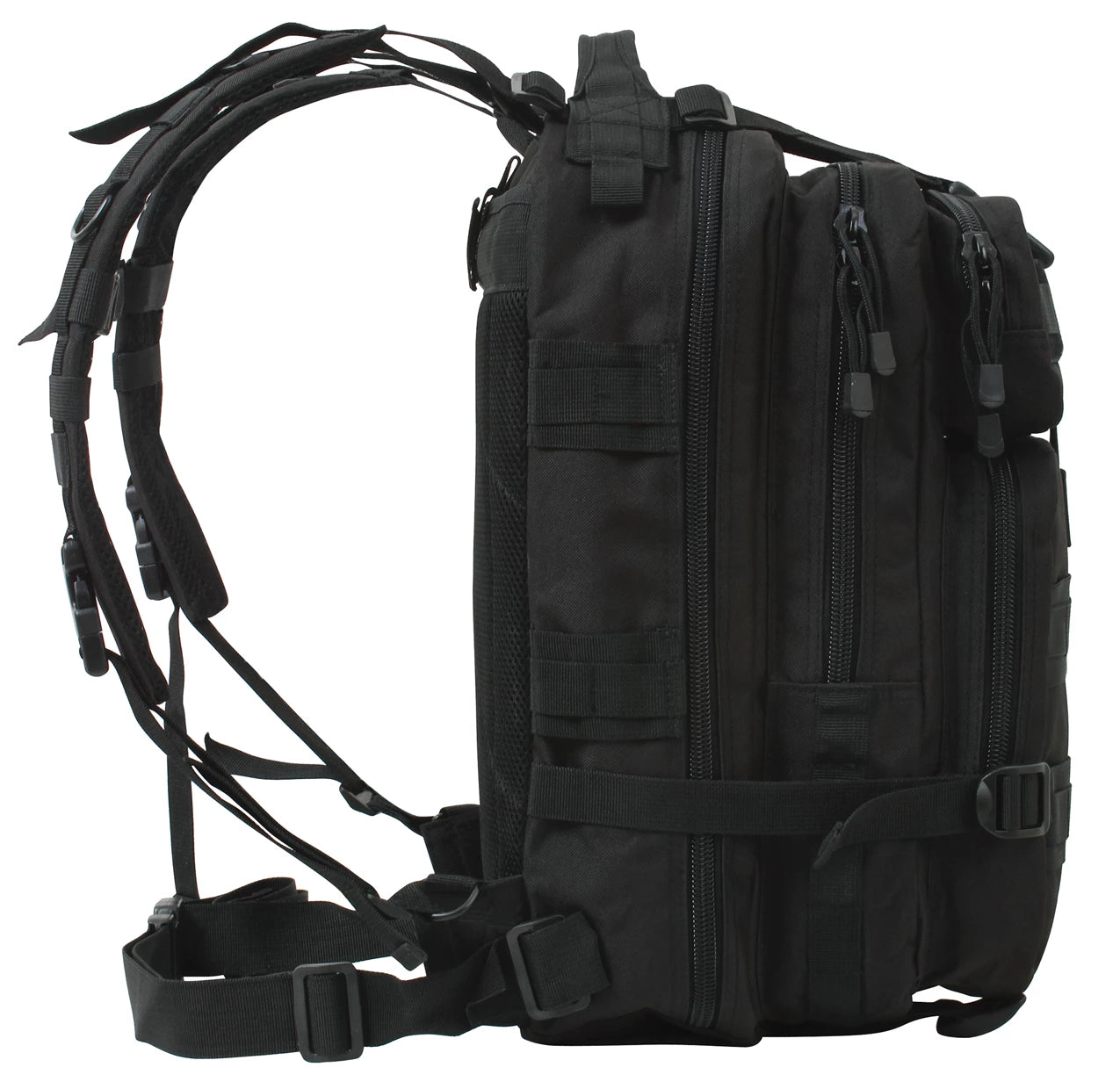 Rothco Medium Transport Pack Black Concealed Carry Bags reverse view