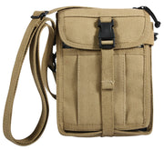 Rothco Canvas Travel Portfolio Bag Earth Brown Sneak Previews side detail photo