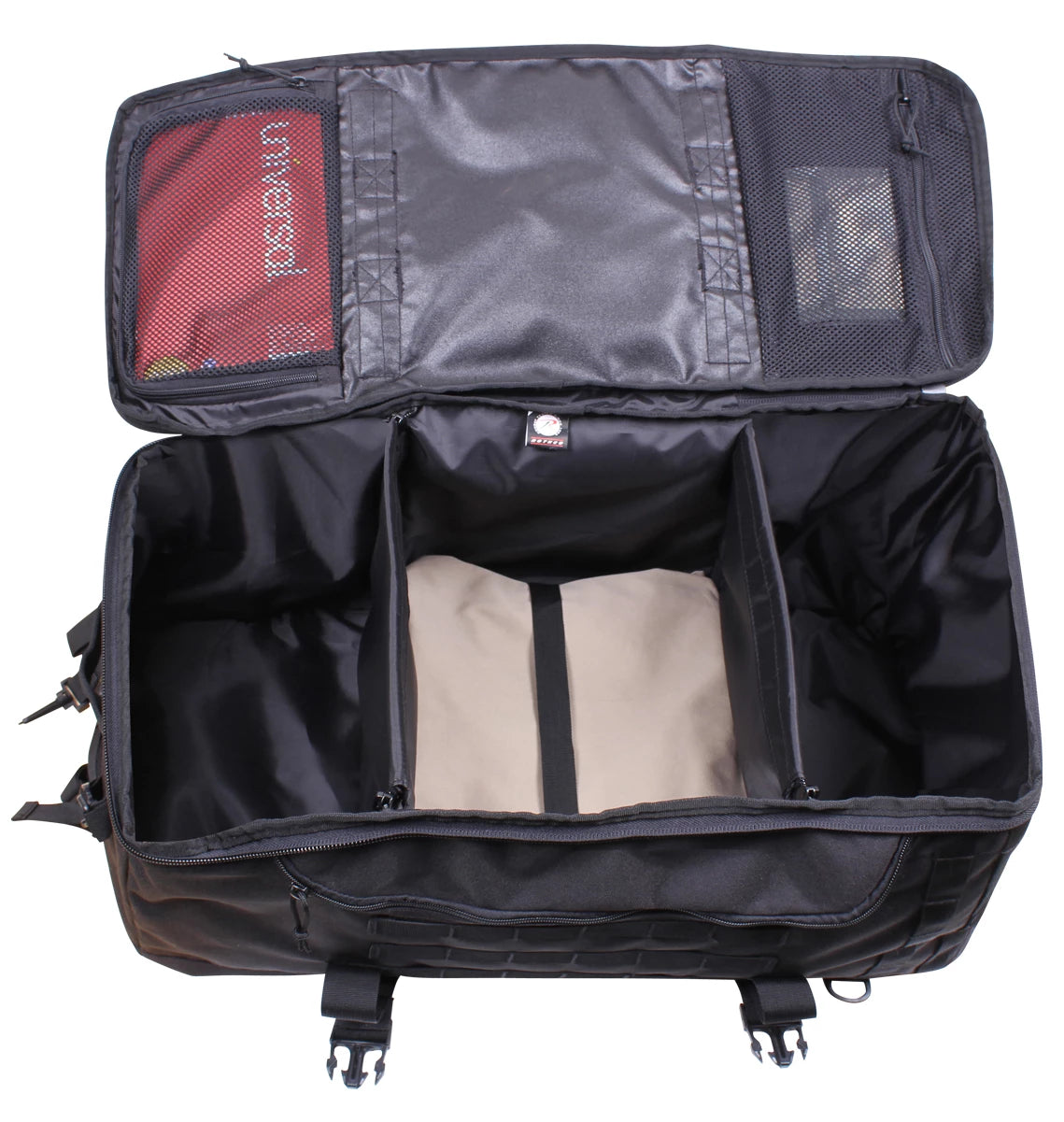 Rothco 3-In-1 Convertible Mission Bag Black Sneak Previews side detail photo