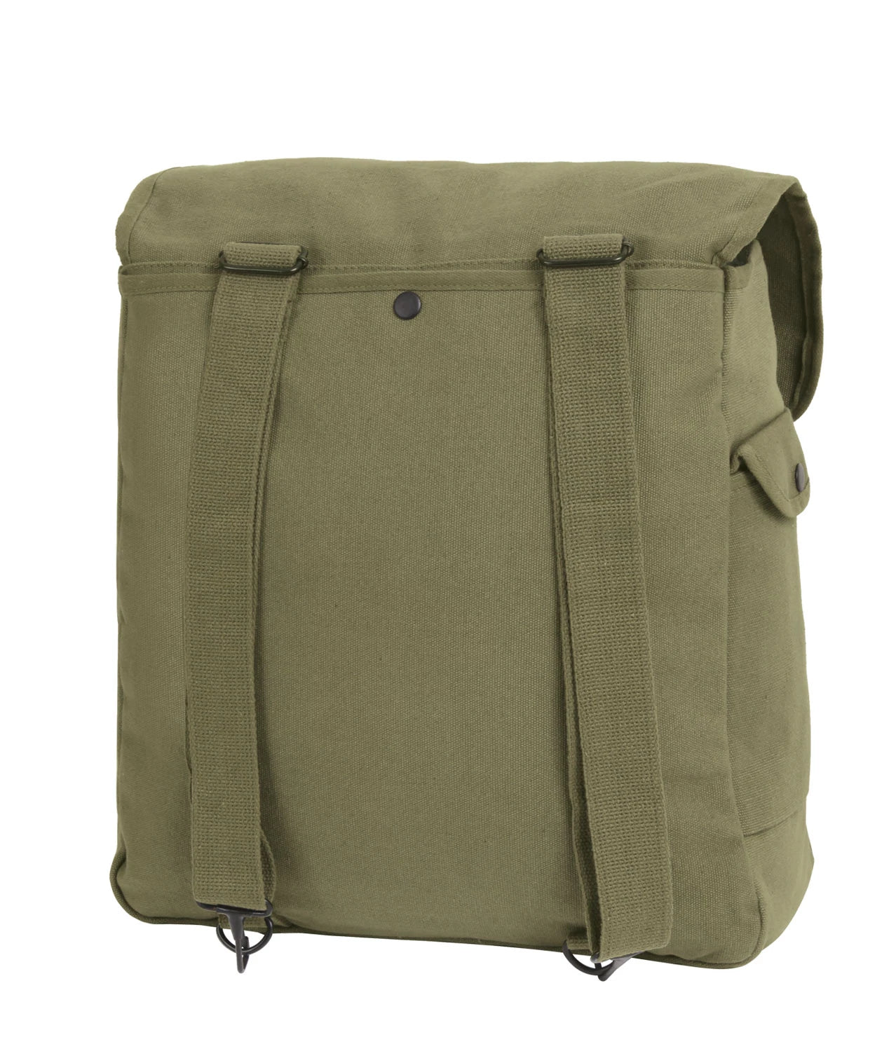 Rothco Canvas Jumbo Musette Bag Olive Drab Military Tool side detail photo