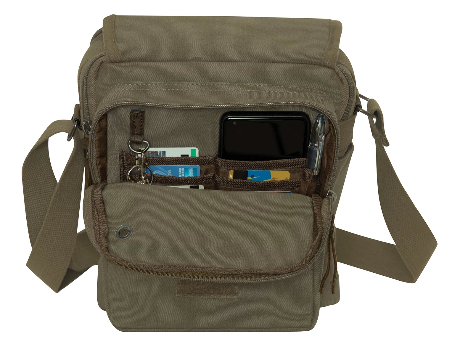 Rothco Every Day Work Shoulder Bag Olive Drab Sneak secondary detail view