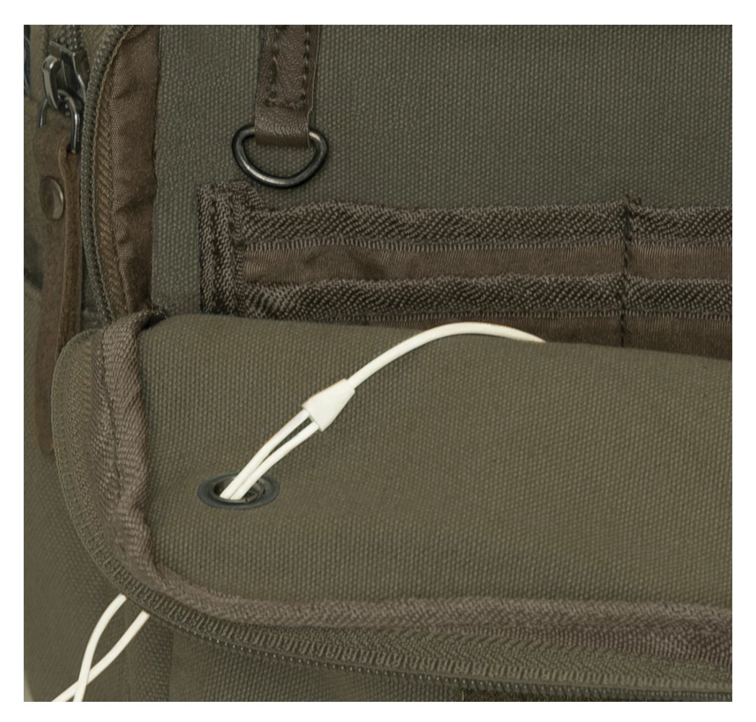 Rothco Every Day Work Shoulder Bag Olive Drab Sneak side detail photo