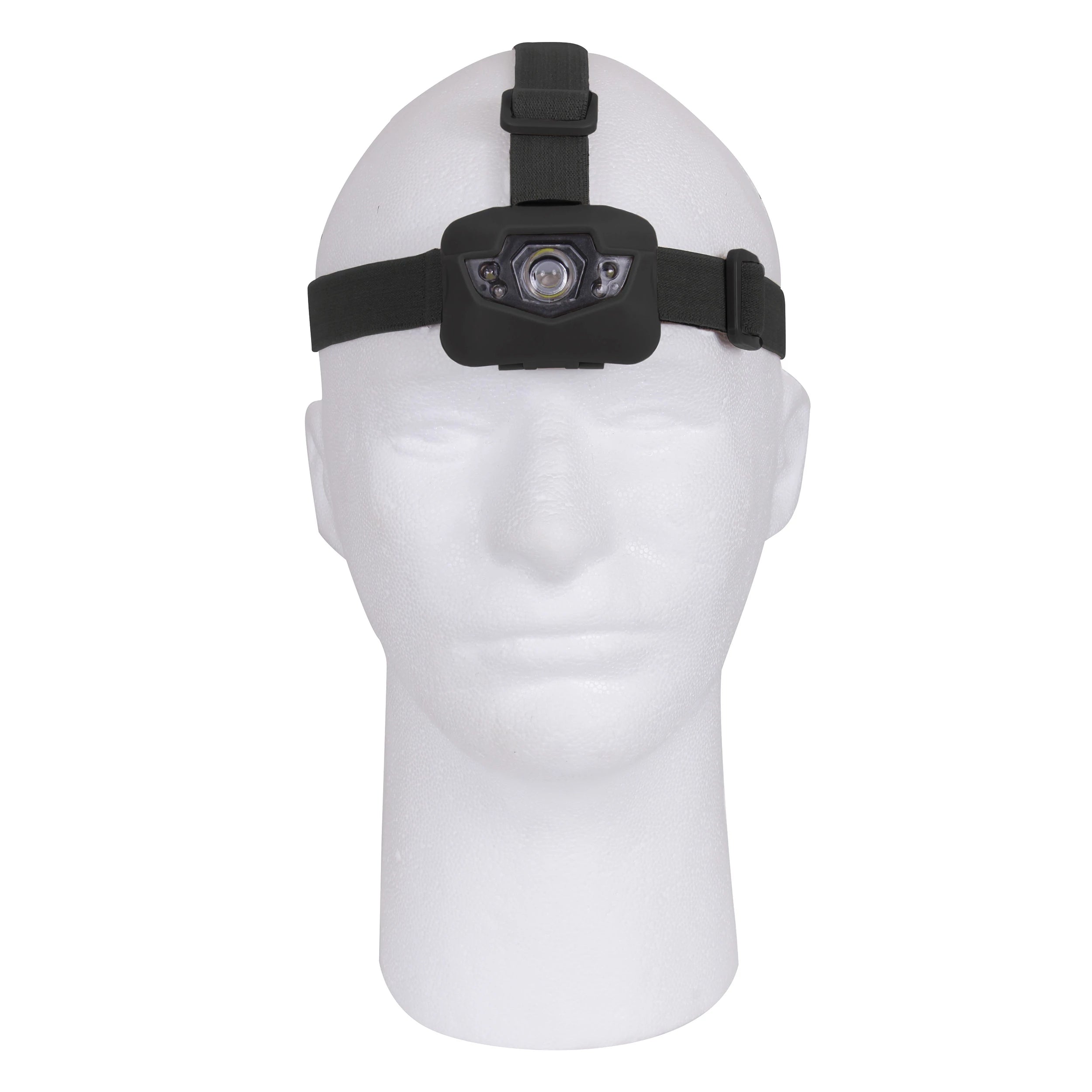 Rothco 5 Bulb LED Headlamp Black Flashlight side detail photo