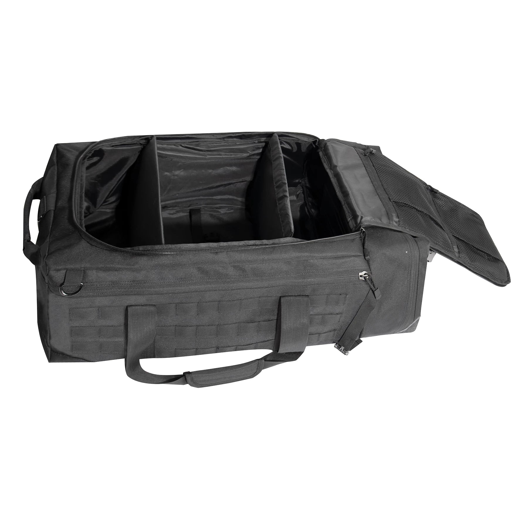 Rothco Tactical Defender Duffle Bag - Black Bags side detail photo