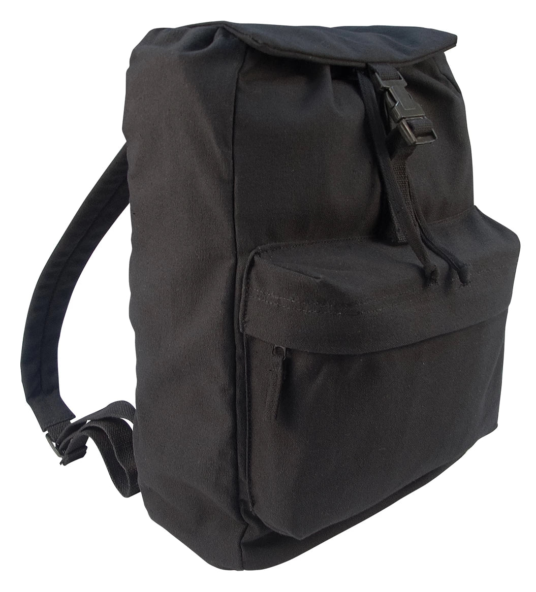 Rothco Canvas Daypack Black Sneak Previews angled product photo