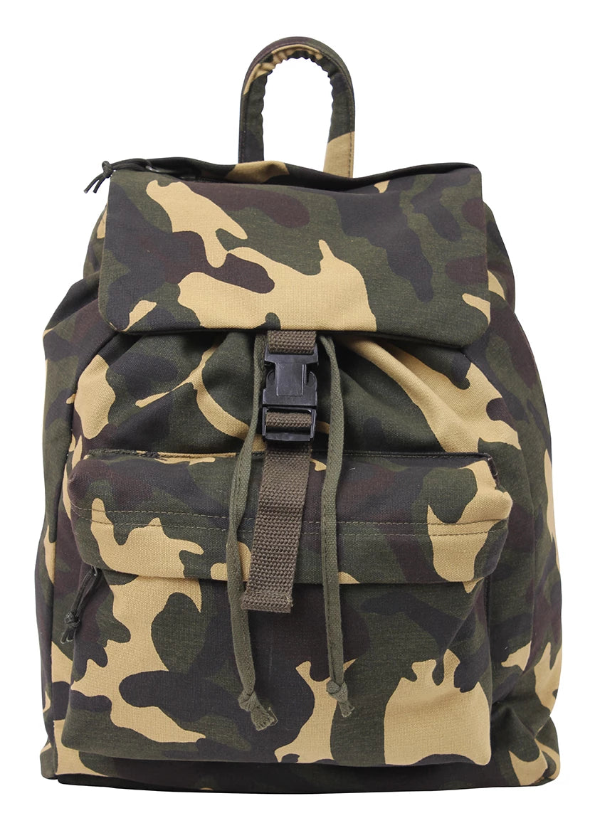 Rothco Canvas Daypack Black Sneak Previews close-up photo