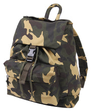 Rothco Canvas Daypack Black Sneak Previews reverse view