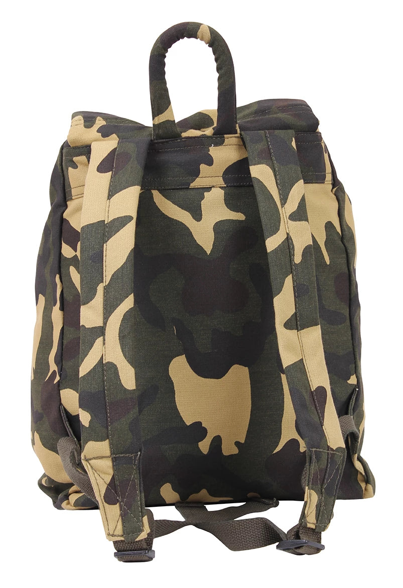 Rothco Canvas Daypack Black Sneak Previews side detail photo