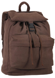 Rothco Canvas Daypack Black Sneak Previews detail photo