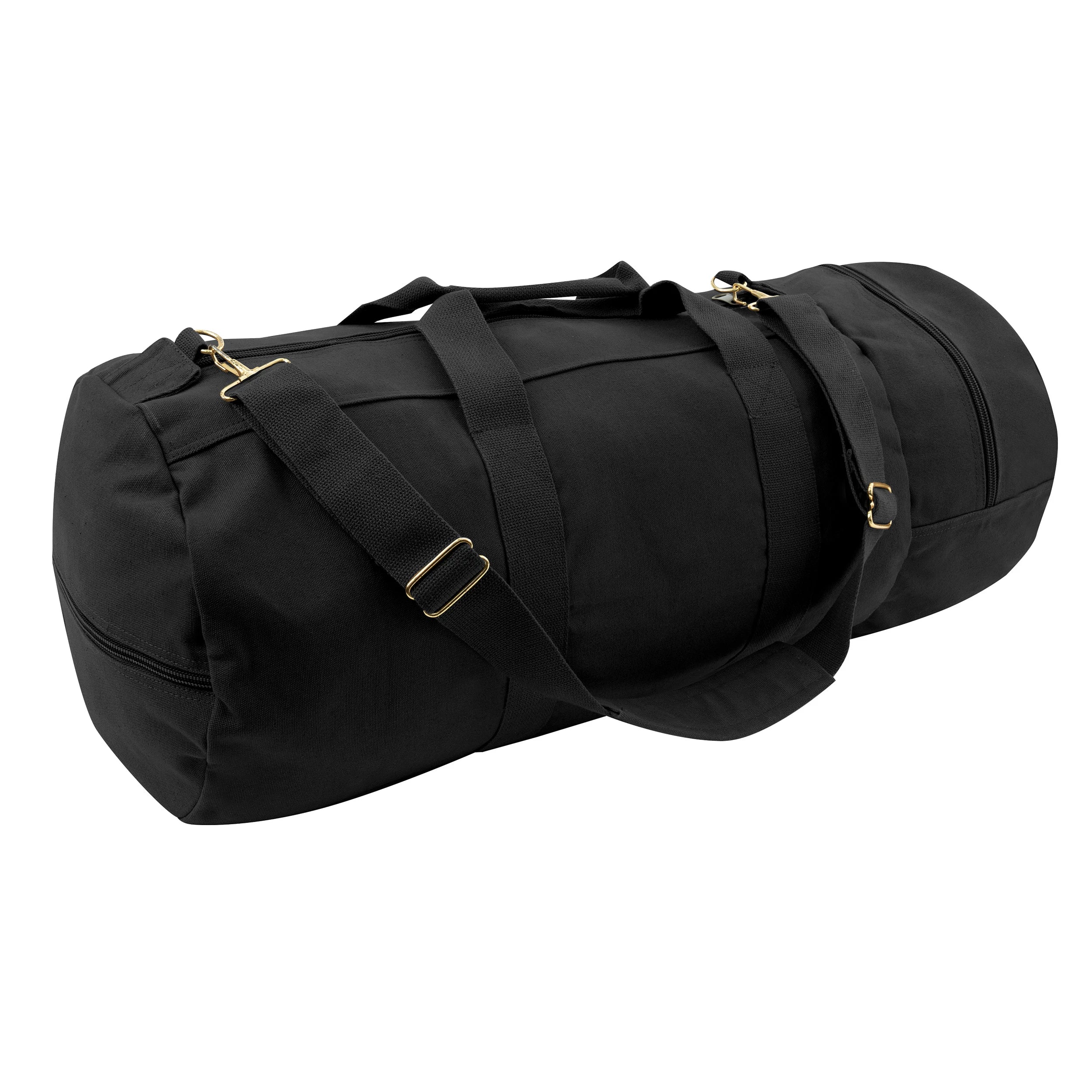 Rothco Canvas Double-Ender Sports Bag Olive Drab Messenger & Shoulder reverse view