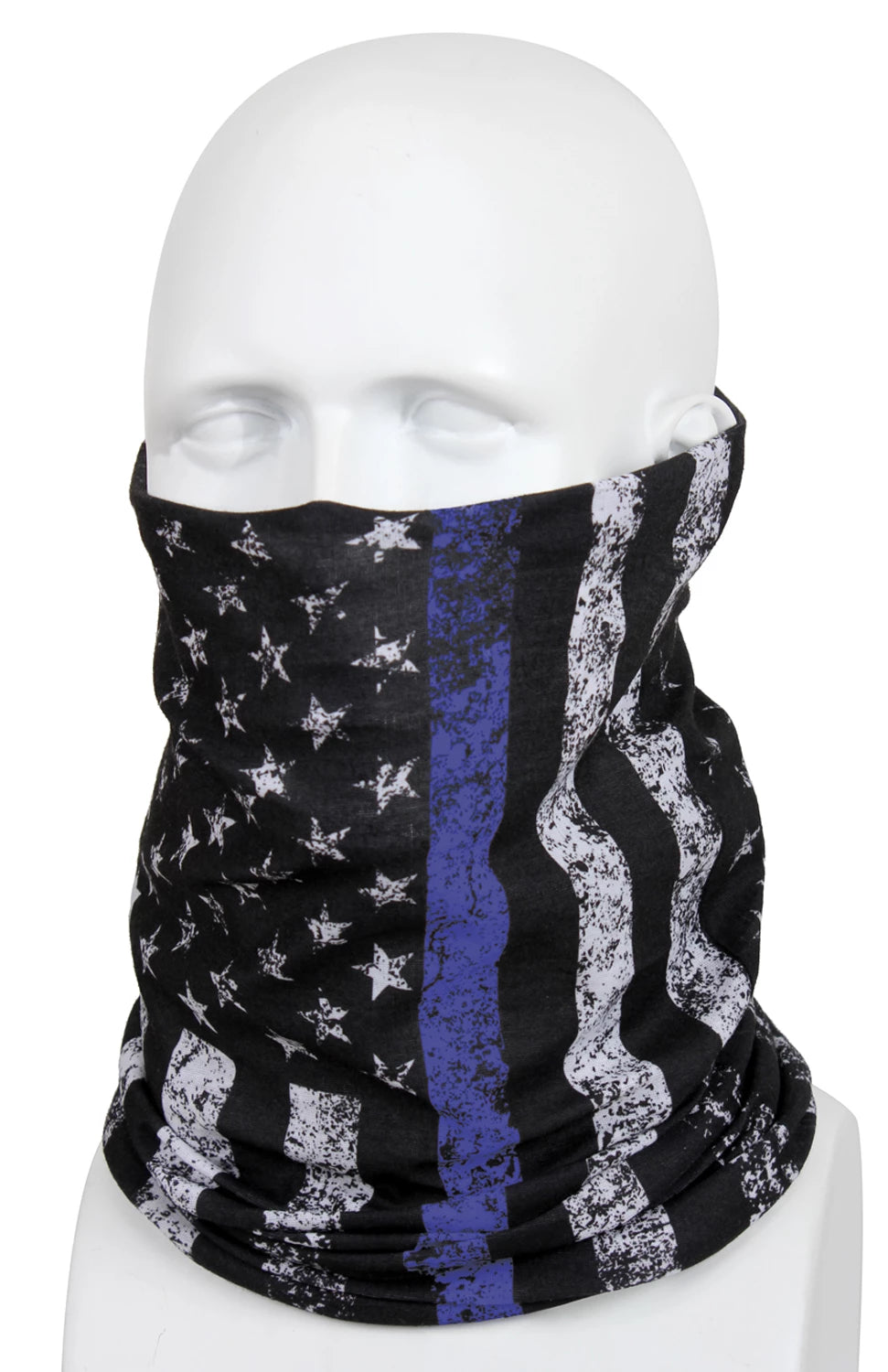 Rothco Thin Blue Line Multi-Use Tactical Wrap Military Hats detail photo