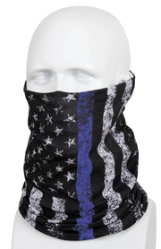 Rothco Thin Blue Line Multi-Use Tactical Wrap Military Hats detail photo
