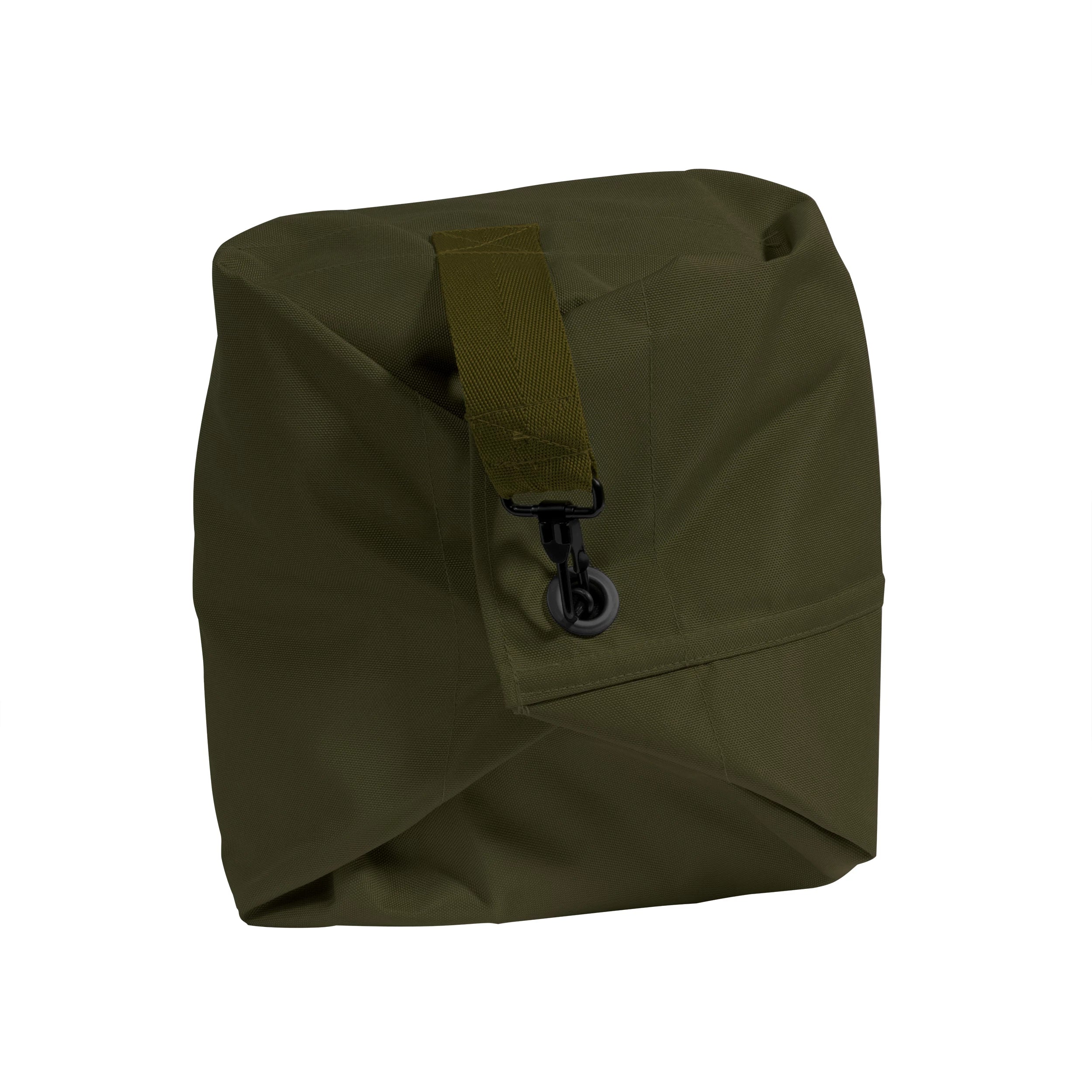 Rothco G.I. Type Enhanced Double Strap Duffle Bag Olive side detail photo