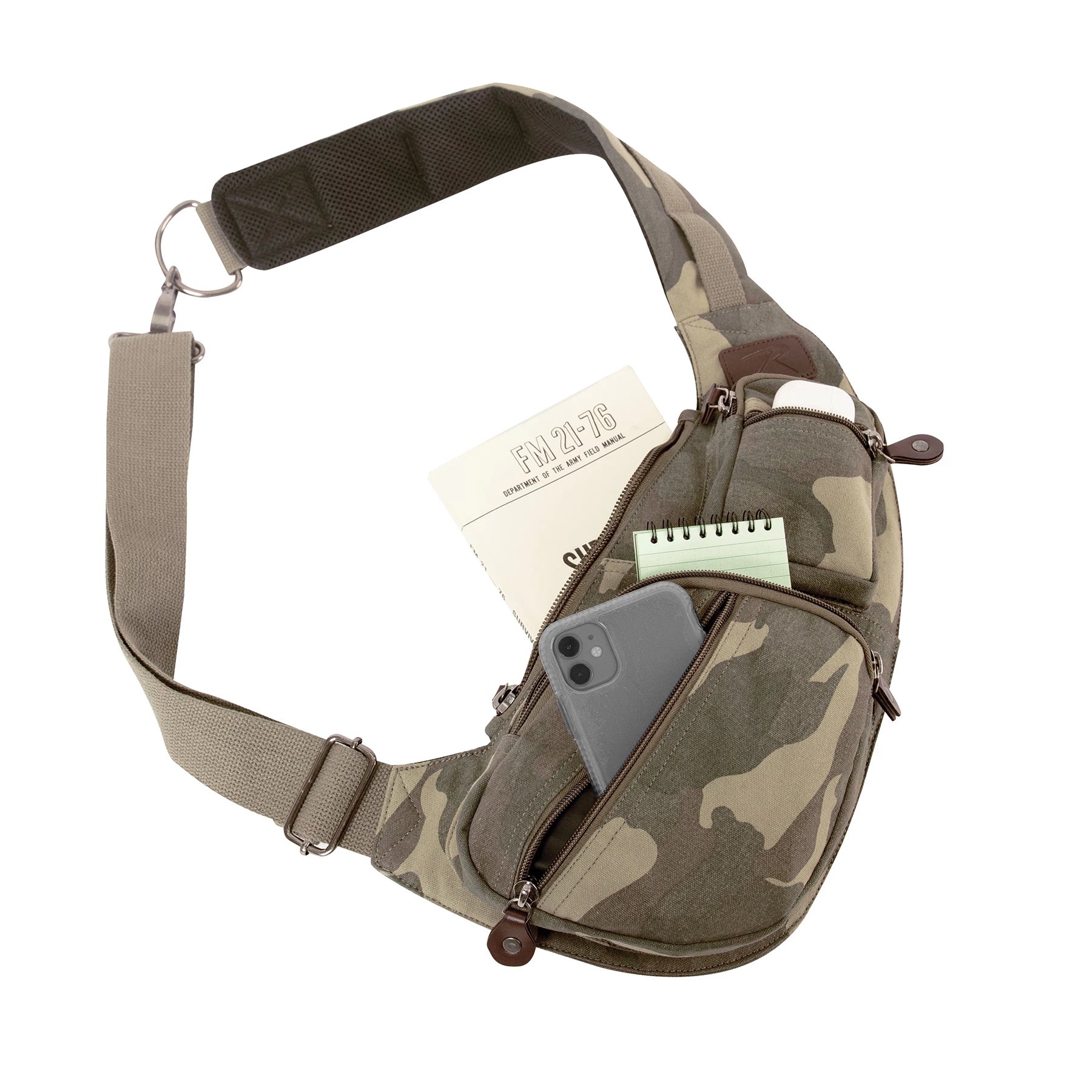 Rothco Crossbody Canvas Sling Bag New Arrivals angled product photo